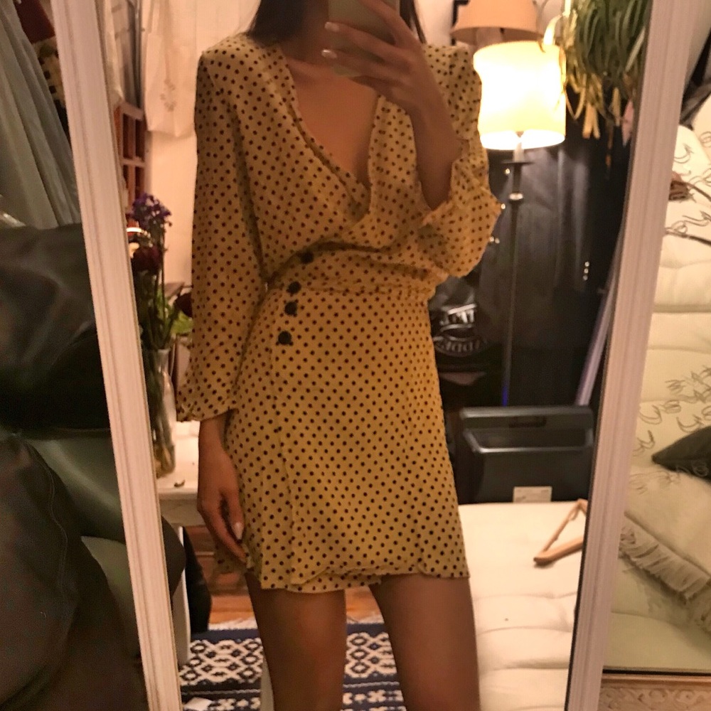 ❌SOLD❌ Faithfull The Brand Greta Dress Lula Dot M - Picture 7 of 8